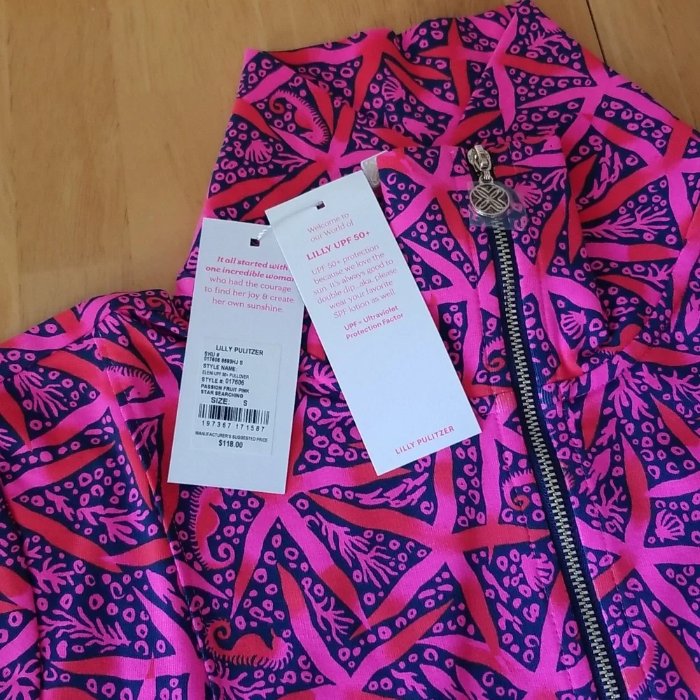 Lilly Pulitzer UPF 50+ Eleni Pullover, Size S